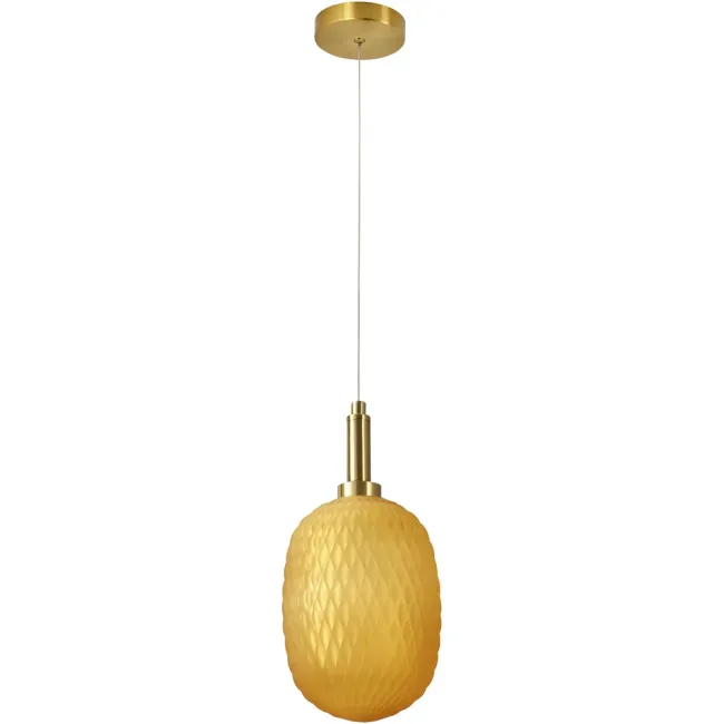 Calibo Lark Diamond Pattern Glass 150mm Pendant Light LAR-1PN-15-E14-XX