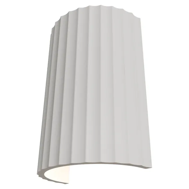 Calibo Munia Ribbed Wall Light in Paintable White MUN-22WL-2GU10-GP