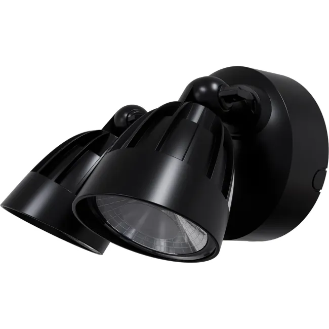Calibo Nighthawk 2 Light Exterior Spotlight in Black NIG-2SL-30W-BK