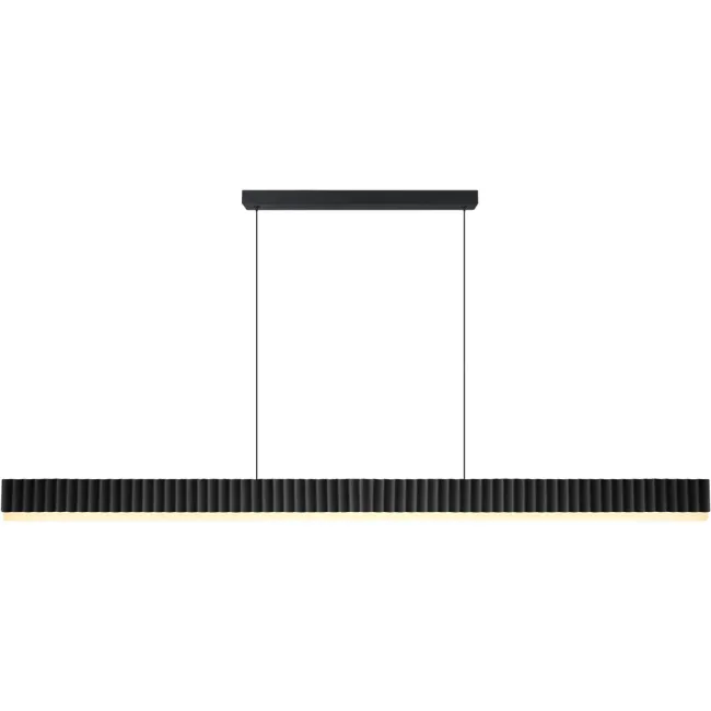 Calibo Prinia 2032mm Waved Linear LED Pendant Light in White PRI-200LN-65W-BK