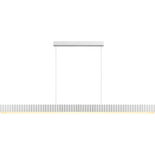 Calibo Prinia 2532mm Waved Linear LED Pendant Light in Black PRI-250LN-76W-WH
