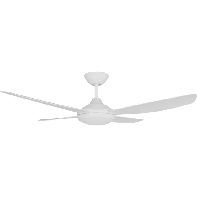 Calibo Vanga 48" DC Ceiling Fan and LED Light in White VAN-448W-WH-L