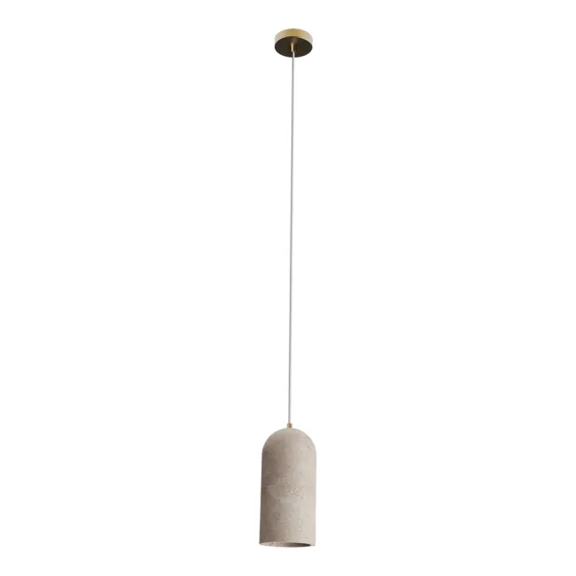 Calibo Inspire 1 Light Pendant Light in Travertine INS-1PN-E27-TE