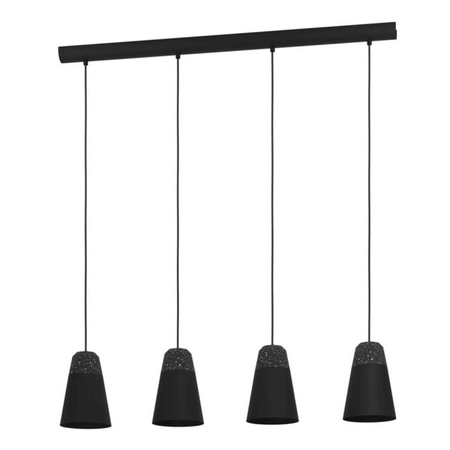 Canterras Black and Terrazzo 4 Light Pendant by Eglo