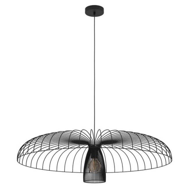 Champerico Black Large Pendant Light by Eglo