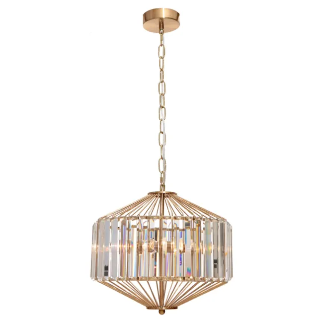 Cougar Lighting Arzano 3 Light Pendant Light in Gold ARZA3PGLD