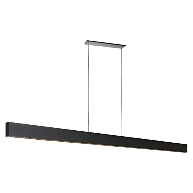 Cougar Lighting Astra Linear Pendant Light in Black ASTR1PLEDBLK