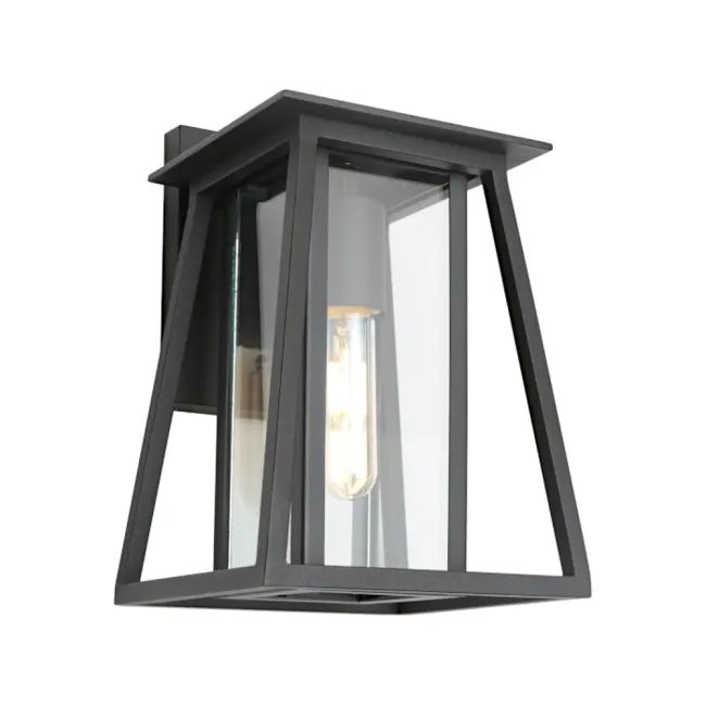 Cougar Lighting Dover Exterior Wall Light in Black DOVE1EBLK
