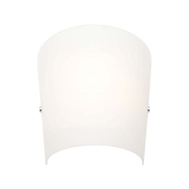 Cougar Lighting Holly Small Wall Sconce Opal Glass with Chrome