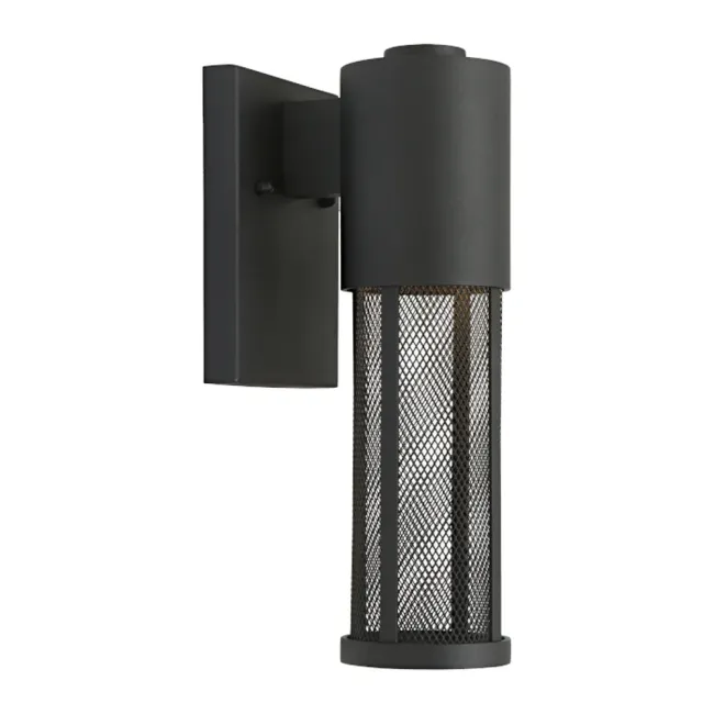 Cougar Lighting Kassel Exterior Wall Light in Black KASSE1EBLK