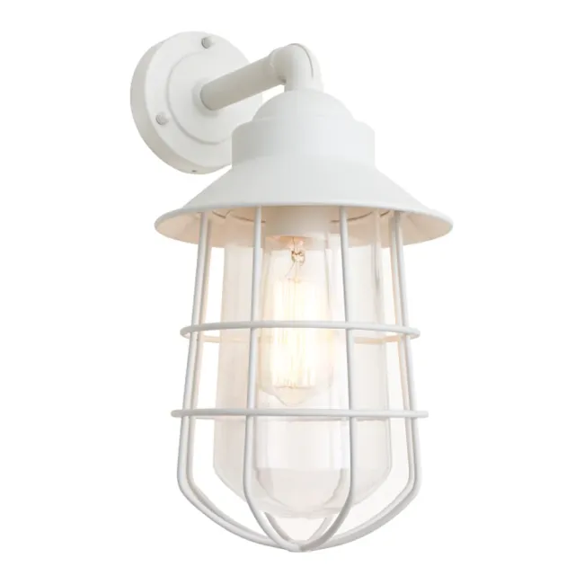 Cougar Lighting Lincoln Exterior Wall Light in White LINC1EWHT