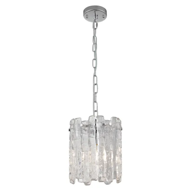 Cougar Lighting Riviera 1 Light Pendant Light in Chrome RIVI1PCHR