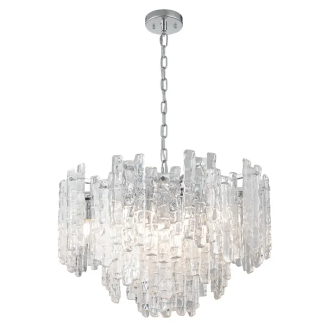 Cougar Lighting Riviera 10 Light Pendant Light in Chrome RIVI10PCHR