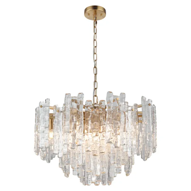 Cougar Lighting Riviera 10 Light Pendant Light in Gold RIVI10PGLD