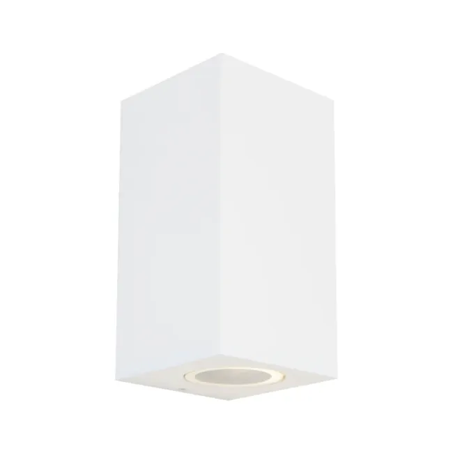 Cougar Lighting Saco Exterior Up & Down Wall Light in Black SACO2EWHT