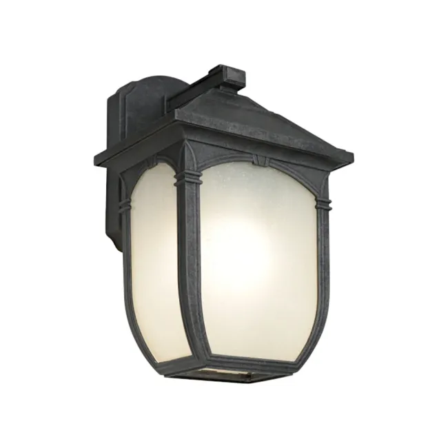 Cougar Lighting Tristan Small Exterior Wall Light in Greystone TRIS1ESMGS
