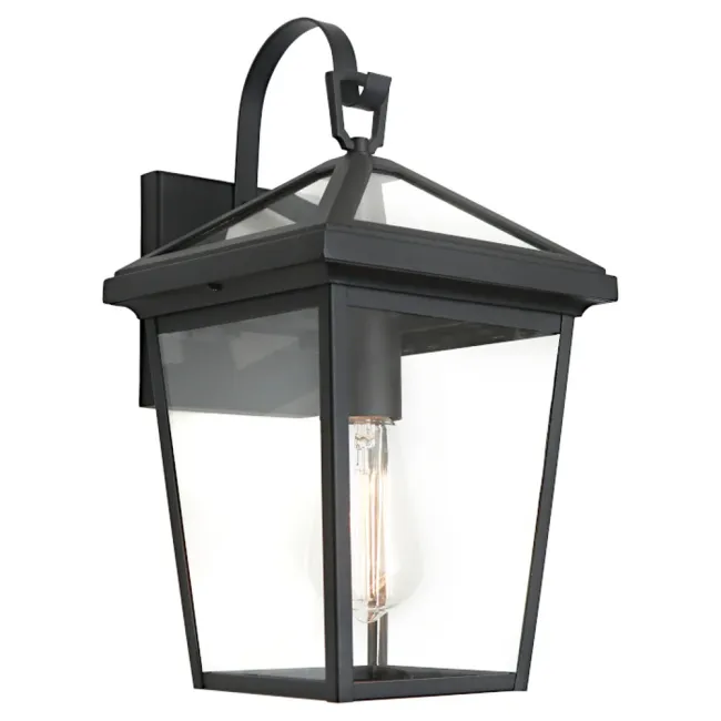 Cougar Lighting Verona Exterior Wall Light in Black VERO1EBLK