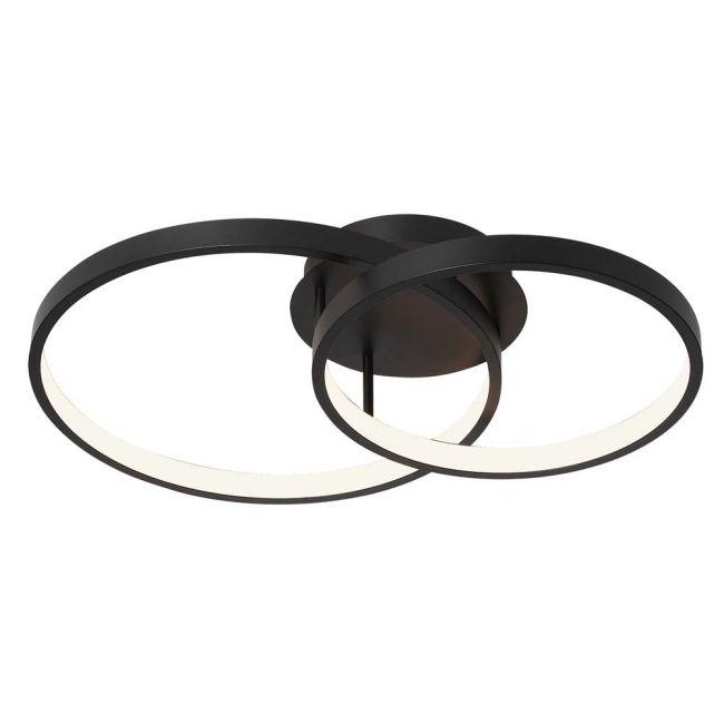 Cougar Lighting Zola 2 54W LED Light Close To Ceiling Light Black