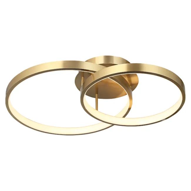 Cougar Lighting Zola 2 Light LED Close to Ceiling Light in Gold ZOLA2GLD