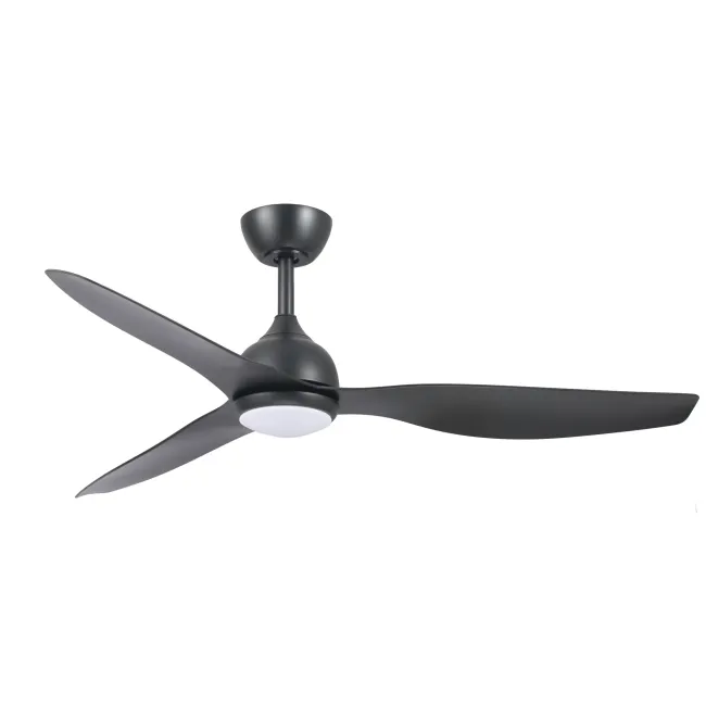 Eco Style DC 52" Ceiling Fan & LED Light in Black by Fanco F4011-202