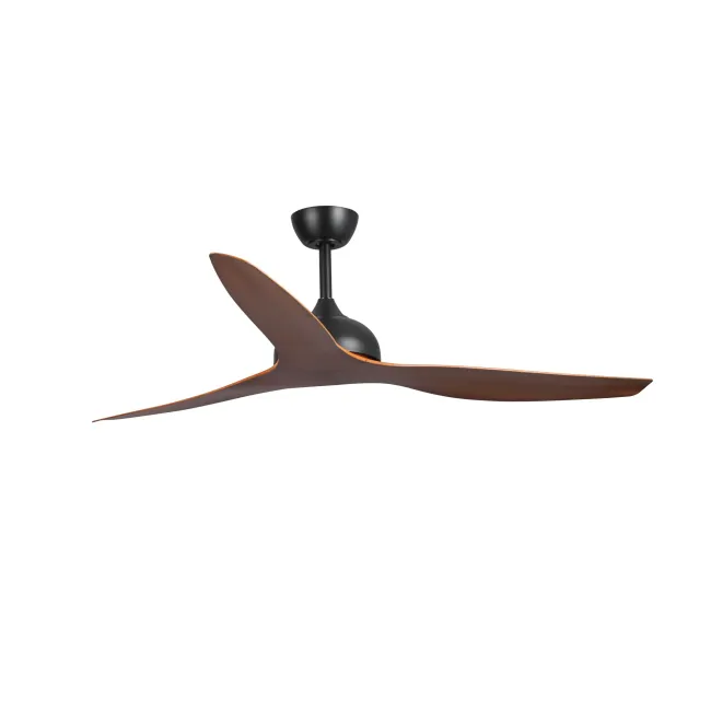 Eco Style DC 60" Ceiling Fan in Black with Koa by Fanco F4020-205