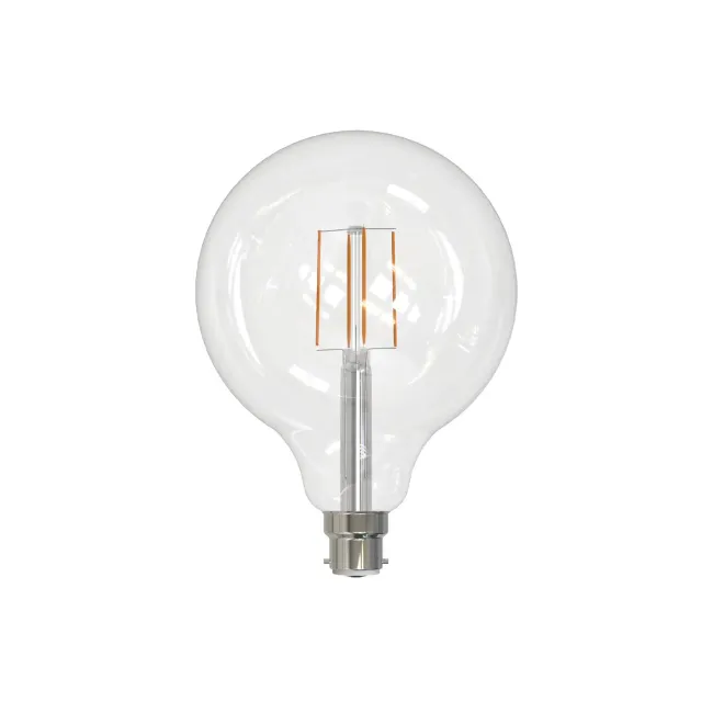 Eglo 7.5W Cool White LED E27 G125 Clear Globe 205957