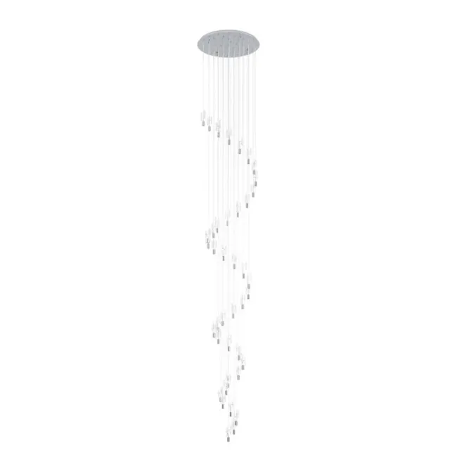Eglo Alemdina 40 Light Pendant Light in Chrome 390478