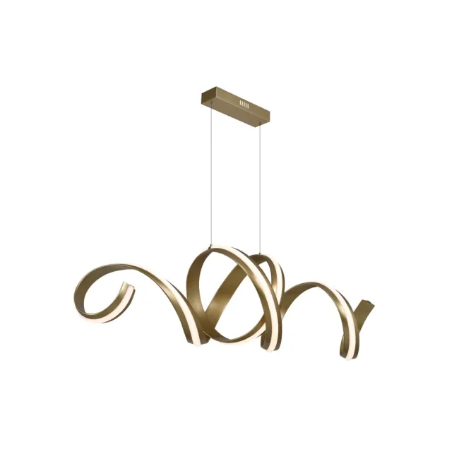 Eglo Camila LED Linear Pendant in Brushed Gold 207918
