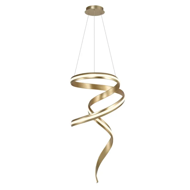 Eglo Camila LED Spiral Pendant in Brushed Gold 207921