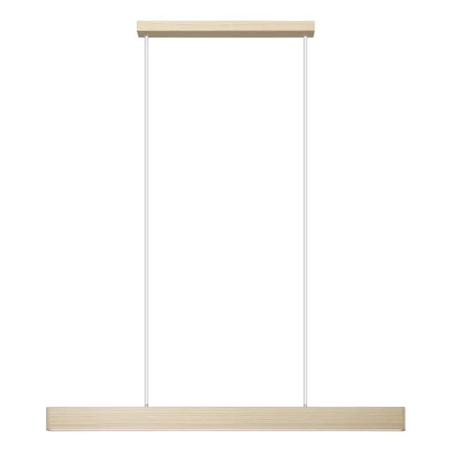 Eglo Climene 3 LED 1200mm Linear Pendant Light in Oak 206481