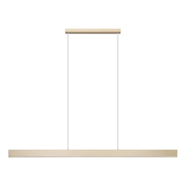 Eglo Climene 3 LED 1800mm Linear Pendant Light in Oak 206482