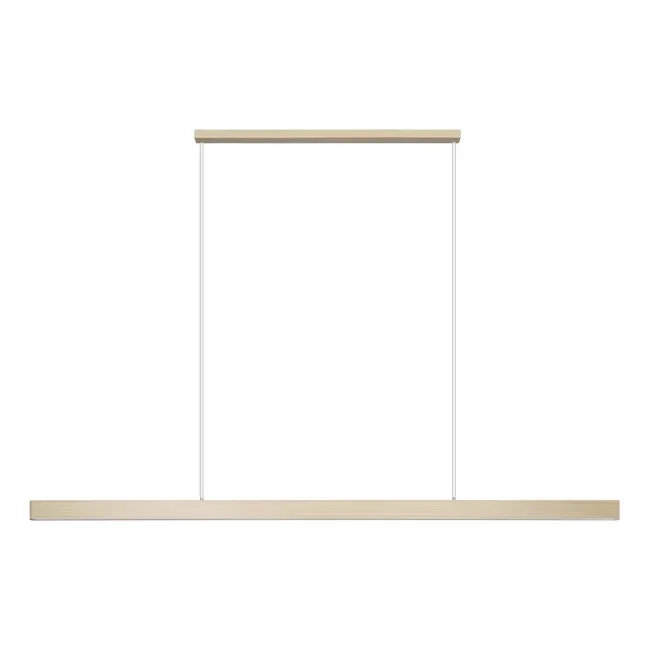 Eglo Climene 3 LED 2400mm Linear Pendant Light in Oak 206483