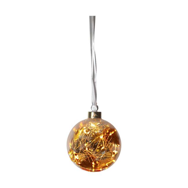 Eglo Glow Amber Bauble Ball LED Light Christmas Decoration