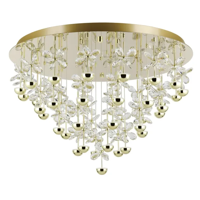 Eglo Pianopoli 3 43 Light CTC Pendant Light in Brass 390309