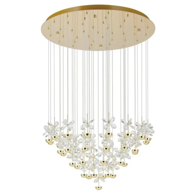 Eglo Pianopoli 3 43 Light Pendant Light in Brass 390312