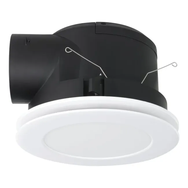 Eglo Samba Round LED Light & Exhaust Fan in White