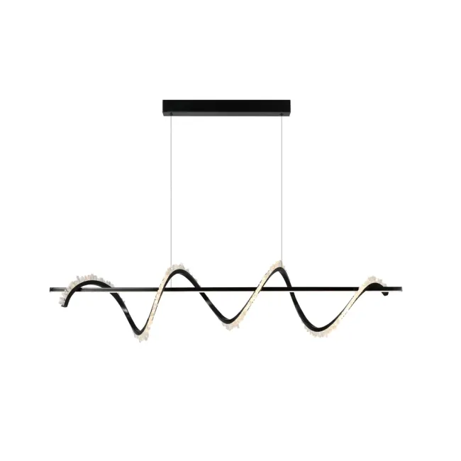 Eglo Scarlett LED Linear Pendant in Brushed Black