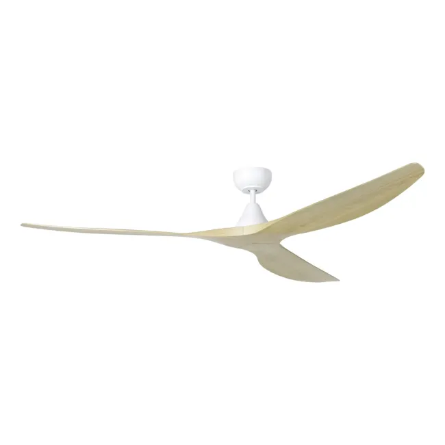 Eglo Surf 72" DC Ceiling Fan in White & Oak 20789416