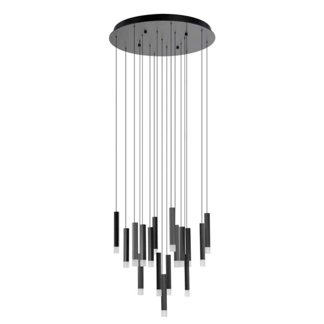 Estanerios Black 17 Light LED Pendant Light by Eglo
