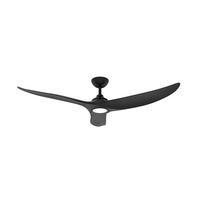 Evolve EC/DC Motor 60" Ceiling Fan with Remote & LED Light in Matt Black by Hunter Pacific E367L
