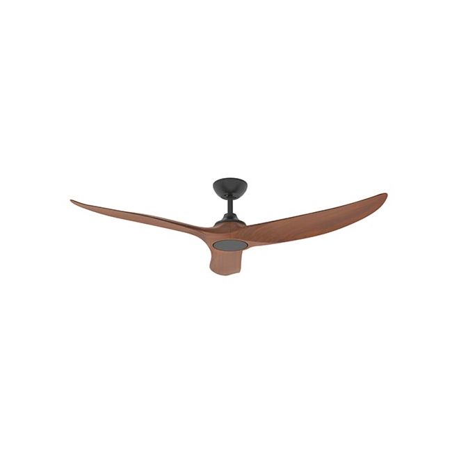 Evolve EC/DC Motor 60" Ceiling Fan with Remote in Matt Black and Koa by Hunter Pacific E368