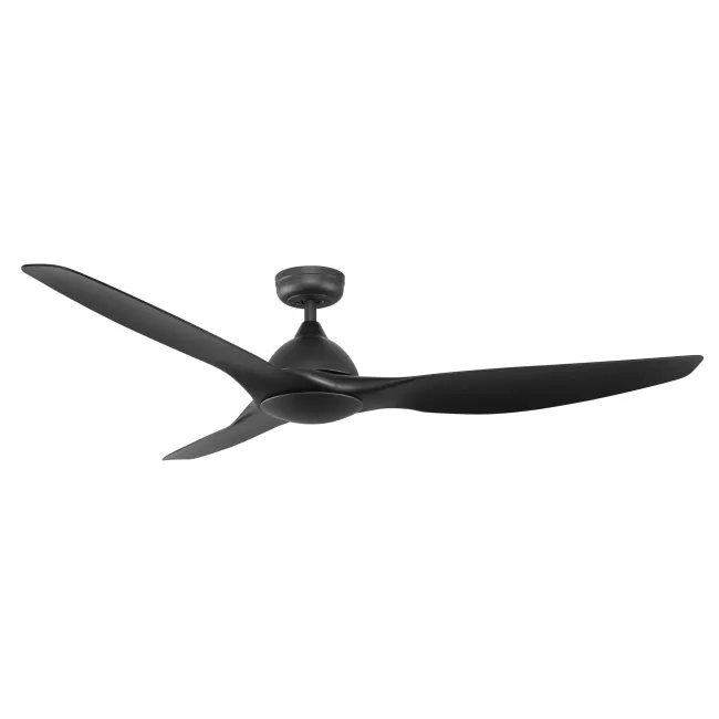 Horizon Black 64" DC Wall Control Ceiling Fan by Fanco KF3020-202
