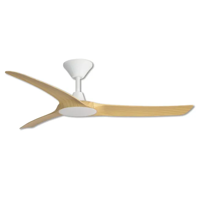 Hunter Pacific Aqua 3 52" IP66 DC Ceiling Fan in White & Oak Blades AIP101