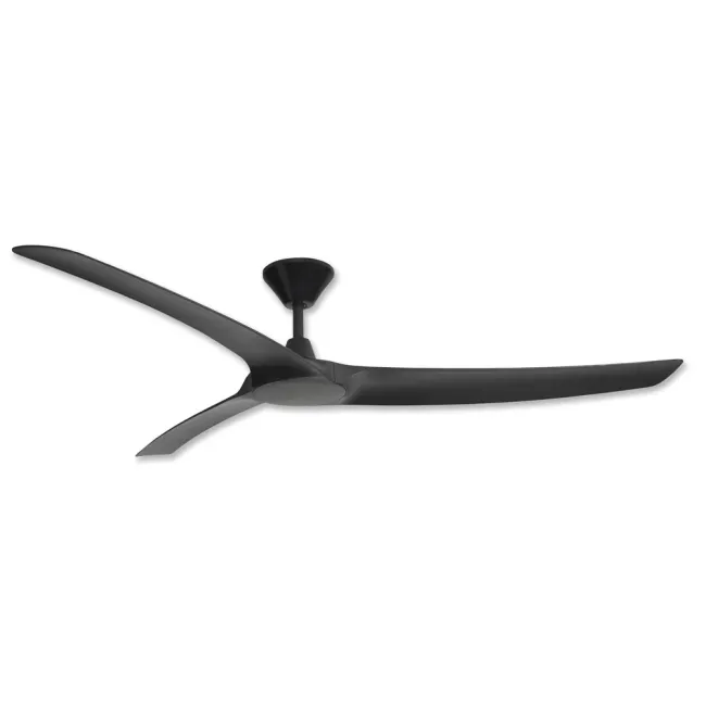 Hunter Pacific Aqua 3 70" IP66 DC Ceiling Fan in Black AIP107