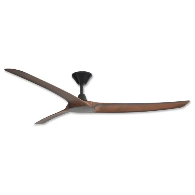 Hunter Pacific Aqua 3 70" IP66 DC Ceiling Fan in Black & Koa Blades AIP108