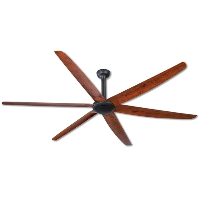 Hunter Pacific The Big Fan V2 86" DC Ceiling Fan in Black & Natural Oak TBF0864
