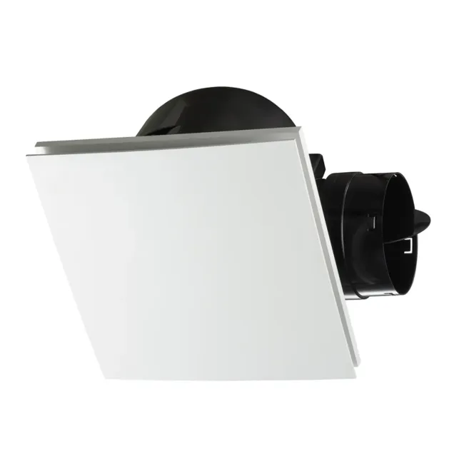Hybrid 250 Square White Exhaust Fan by Fanco