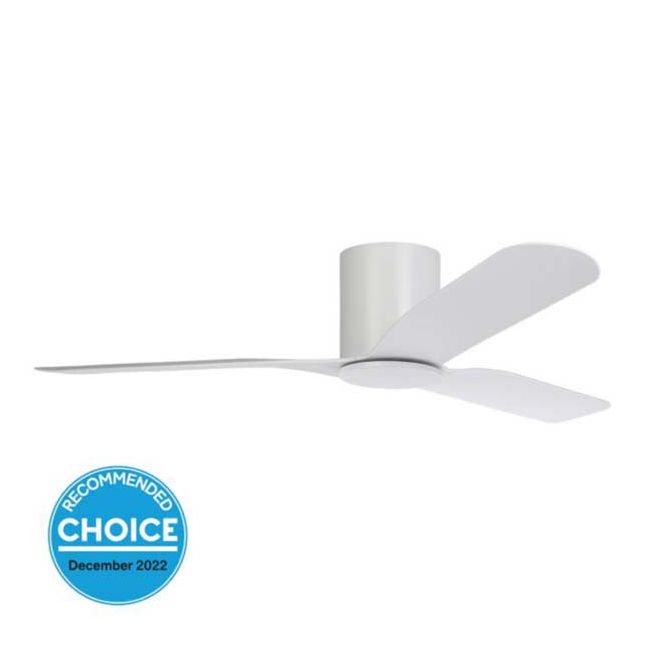 Iluka Hugger 52" DC Eglo Ceiling Fan in White 20538201