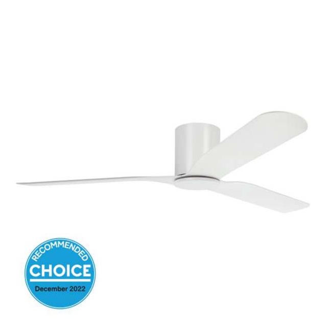 Iluka Hugger 60" DC Eglo Ceiling Fan in White 20538401