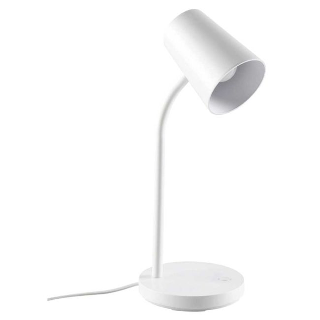 Jasper White E27 Table Lamp by Eglo